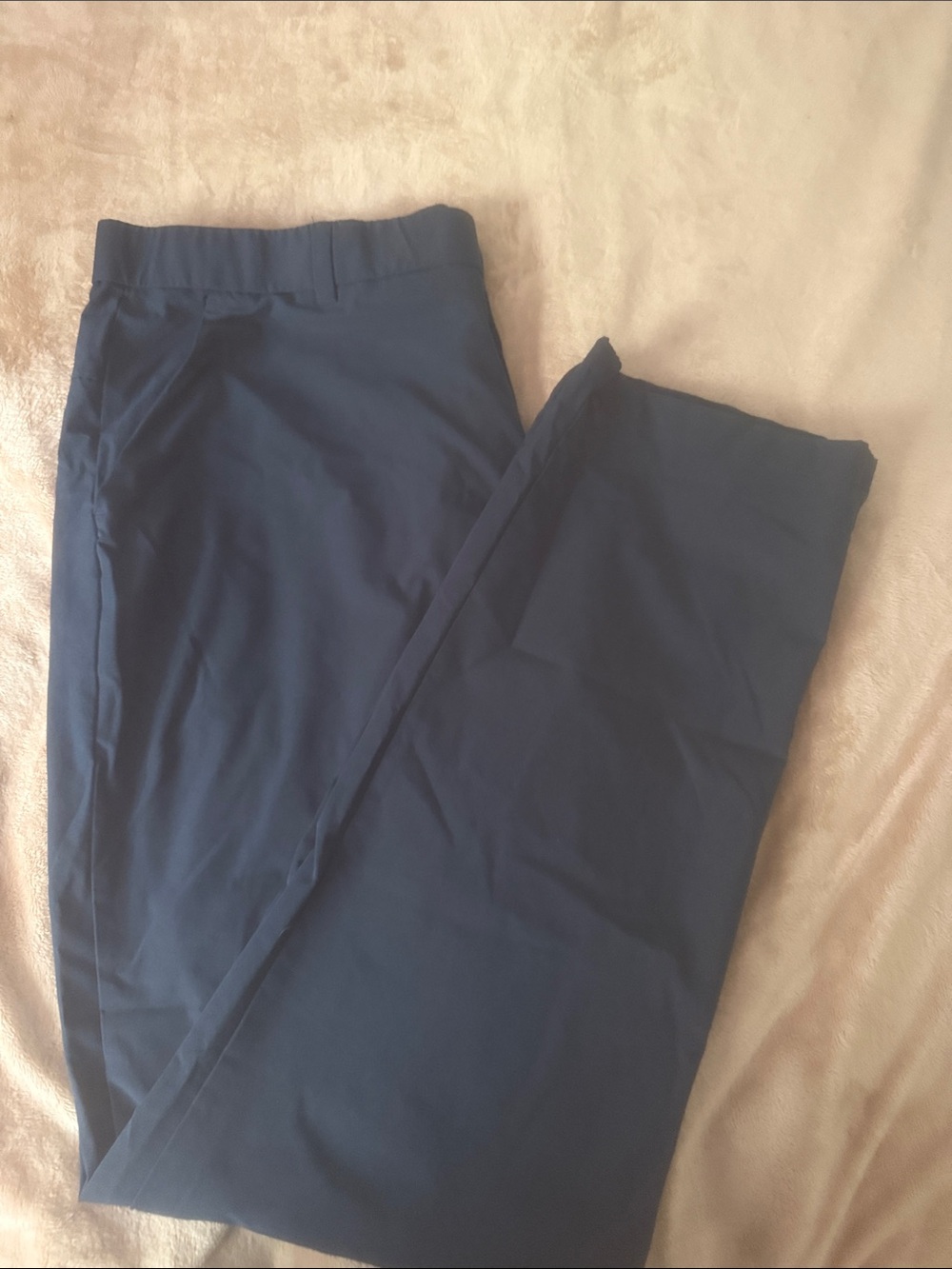 Men's Navy Dress Pants - Classic Straight Fit